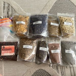 9 Organic dried botanical flowers